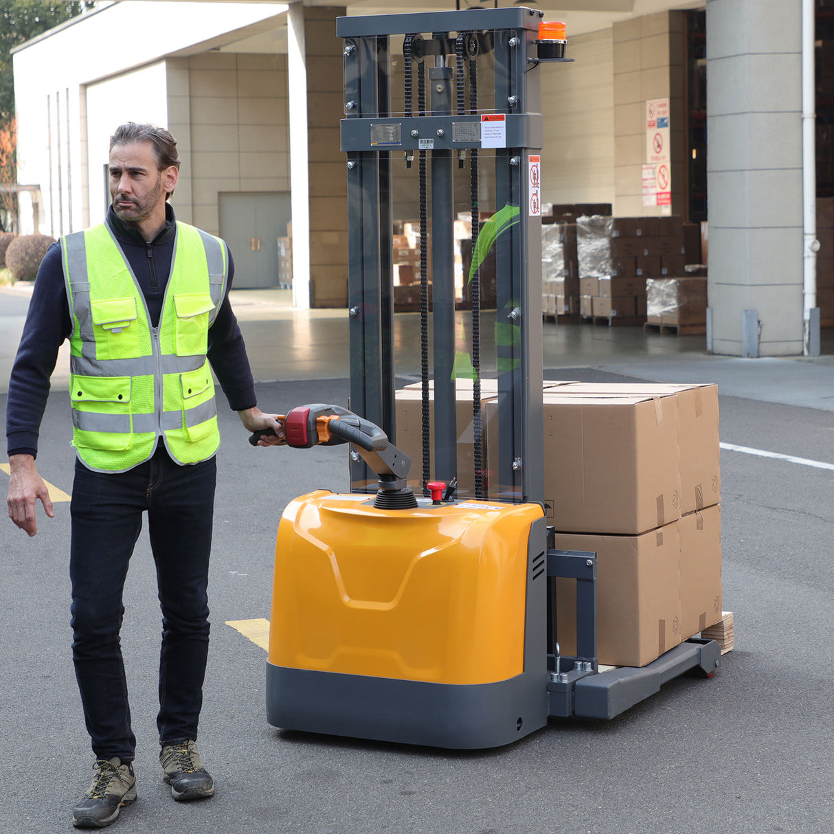 Full Electric Straddle Stacker A-3047
