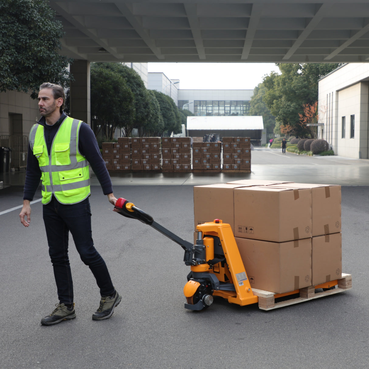 Li-ion Powered Pallet Truck| 3300 lb| 48"x27" Forks| Apollolift A-1034