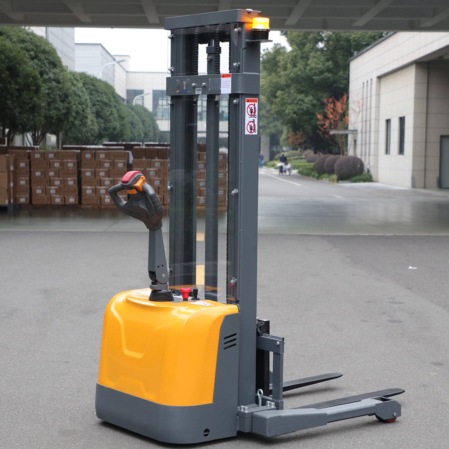 Full Electric Straddle Stacker| 3300 lb| 118" Lifting Height | A-3047