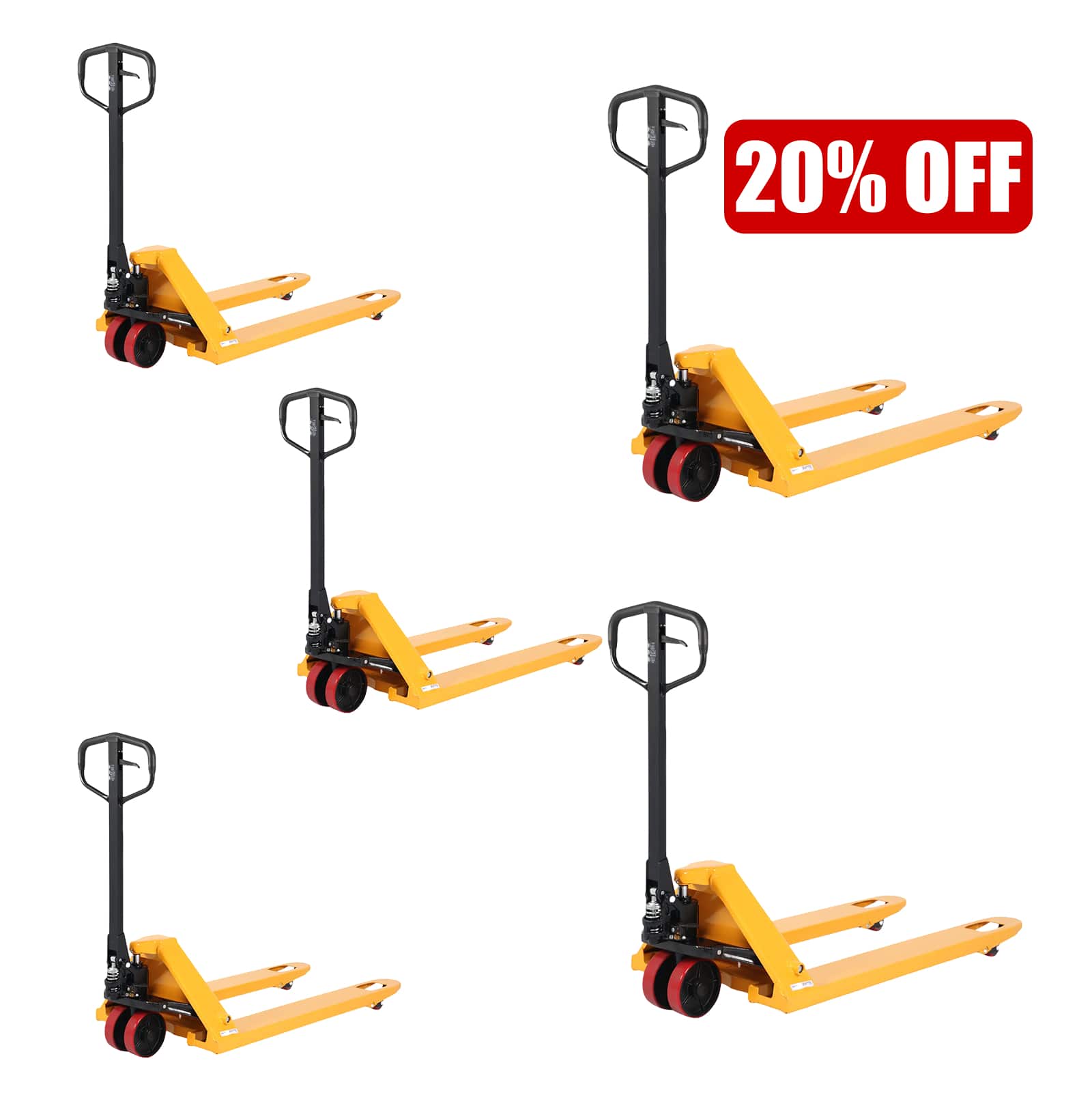 Hydraulic Pallet Jack| 5500 lb| 48"x21" Forks| PU Wheels| Apollolift A-1006| IL Local Free Delivery