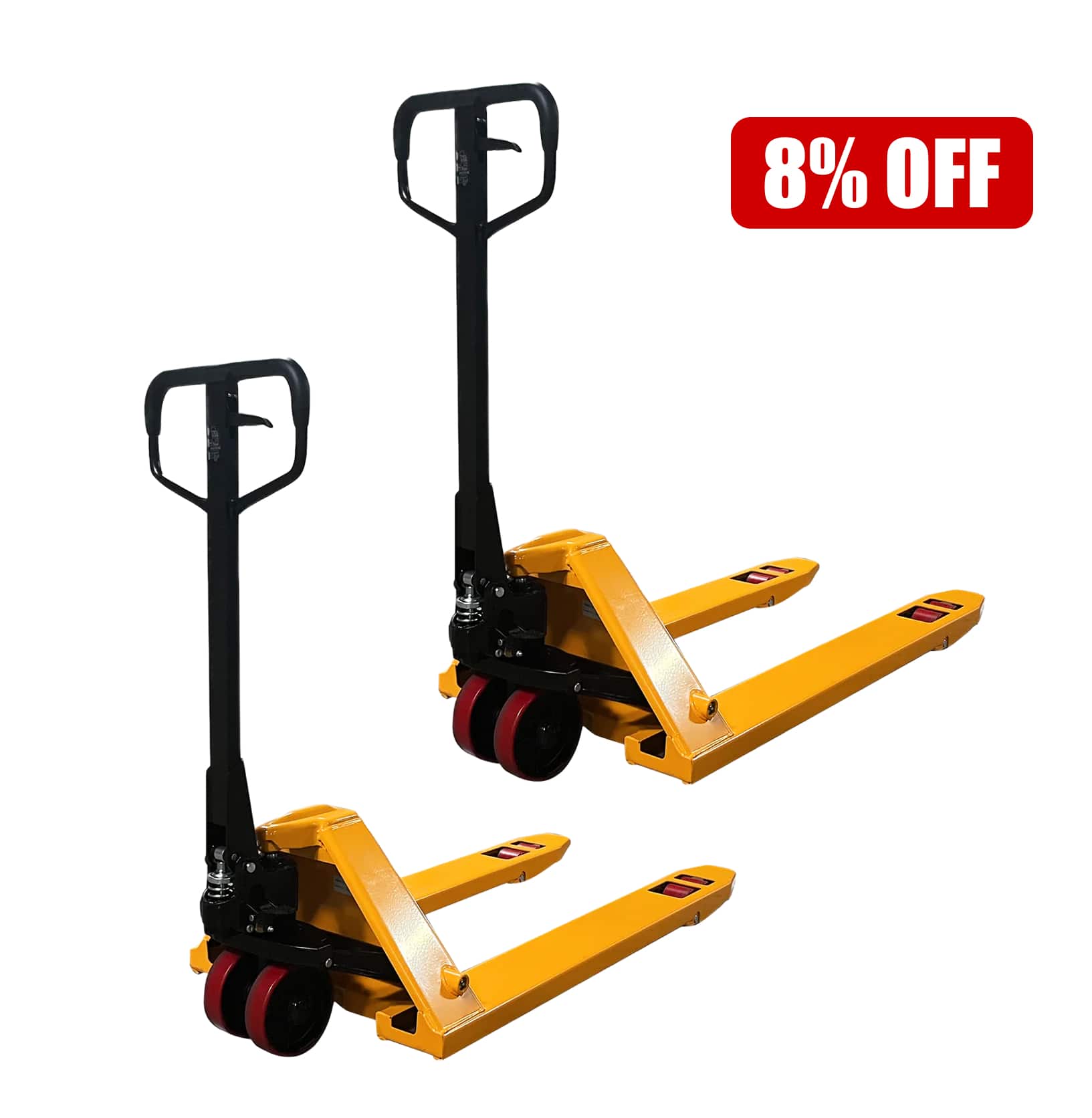 Hydraulic Pallet Jack| 6600 lb or 7700 lb| 48"x27" Forks| Bulk Free Delivery