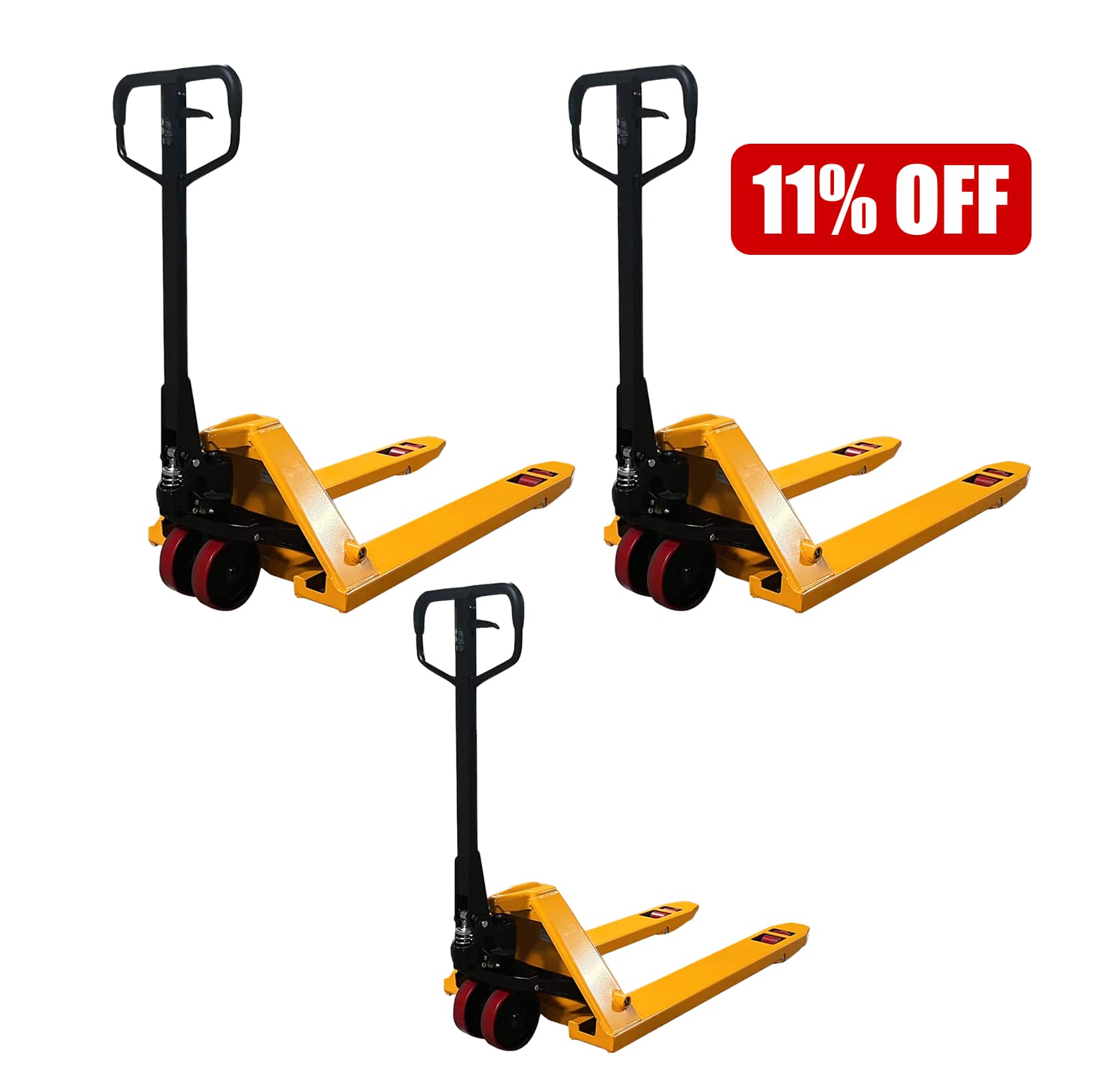 Hydraulic Pallet Jack| 6600 lb or 7700 lb| 48"x27" Forks| Bulk Free Delivery