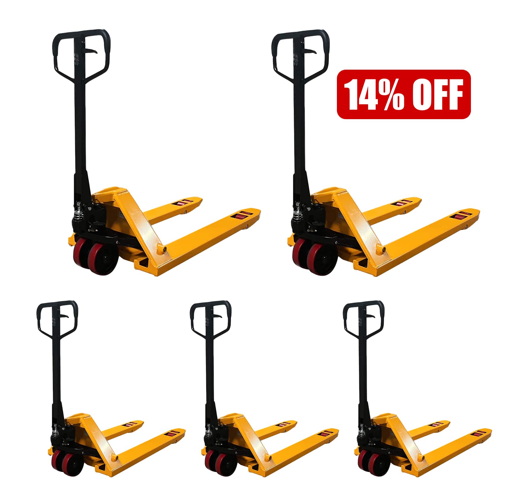 Hydraulic Pallet Jack| 6600 lb or 7700 lb| 48"x27" Forks| Bulk Free Delivery