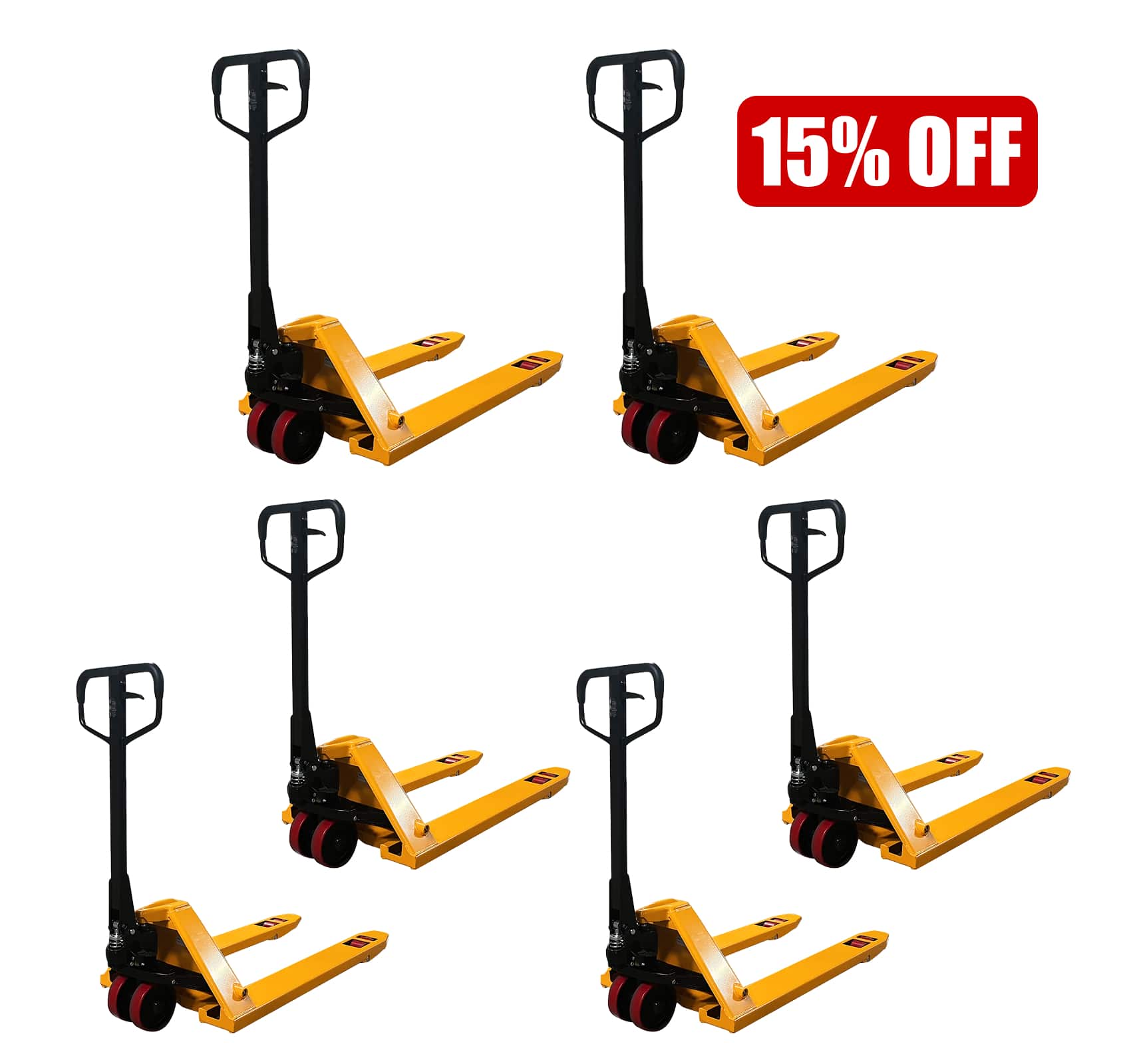 Hydraulic Pallet Jack| 6600 lb or 7700 lb| 48"x27" Forks| Bulk Free Delivery