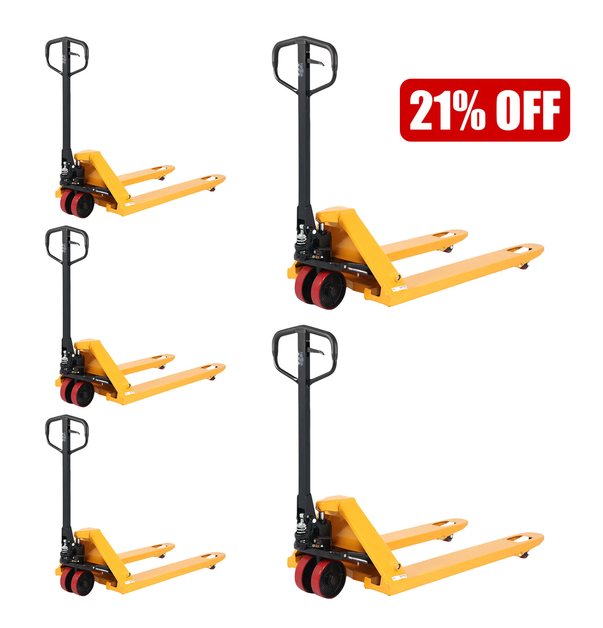 Hydraulic Pallet Jack| 6600 lb or 7700 lb| 48"x27" Forks| Bulk Free Delivery