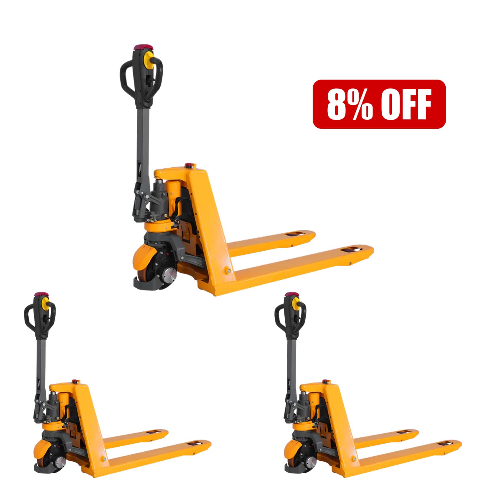 Li-ion Powered Pallet Truck| 3300 lb| 48"x27" Forks| Bulk Free Delivery| Apollolift A-1034