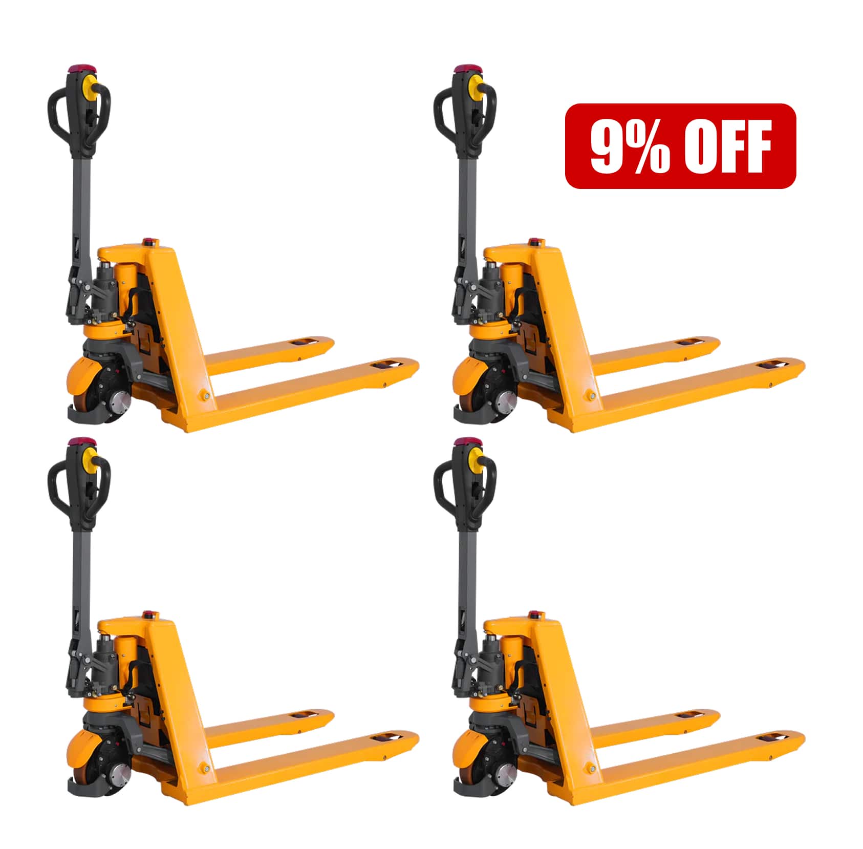 Li-ion Powered Pallet Truck| 3300 lb| 48"x27" Forks| Bulk Free Delivery| Apollolift A-1034
