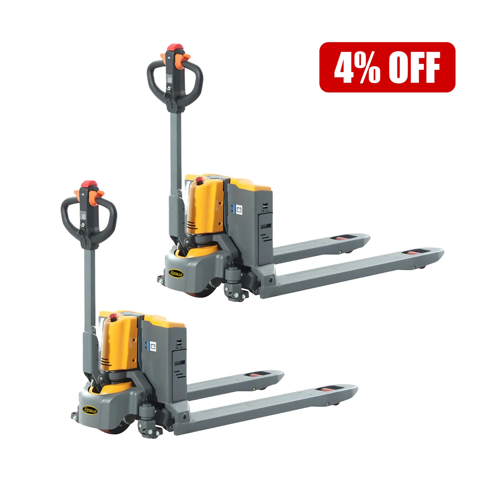 Li-ion Powered Pallet Truck| 3300 lb or 4400 lb| 48"x27" Forks| Bulk Free Delivery