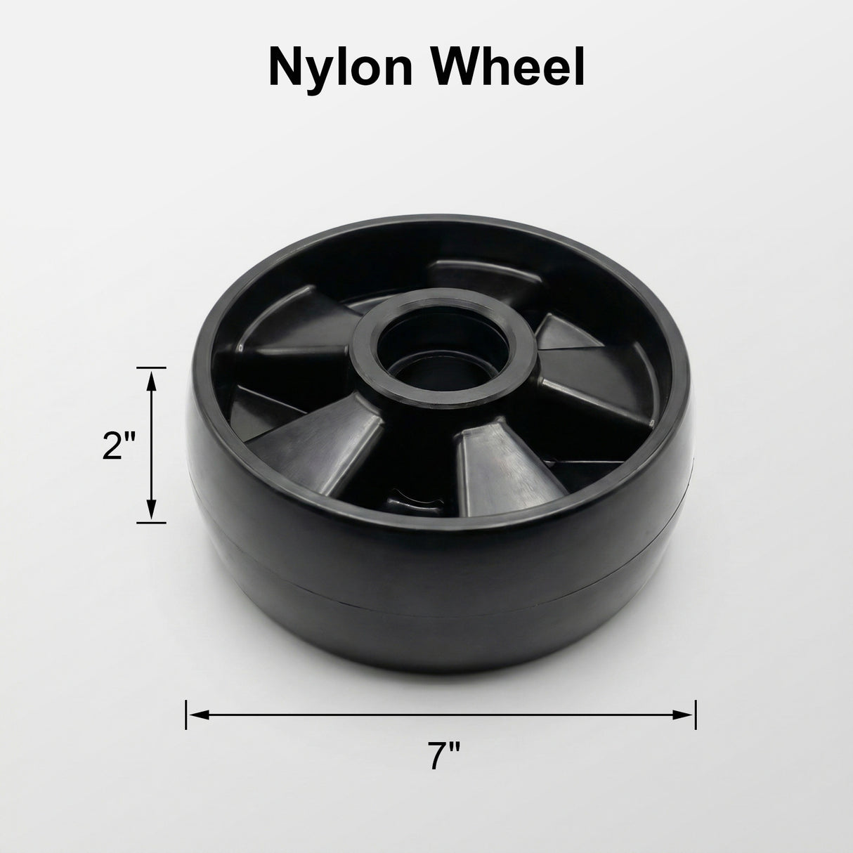 Black Nylon Wheel Set (180*50) for A-1006(NYLON)/A-1007(NYLON)