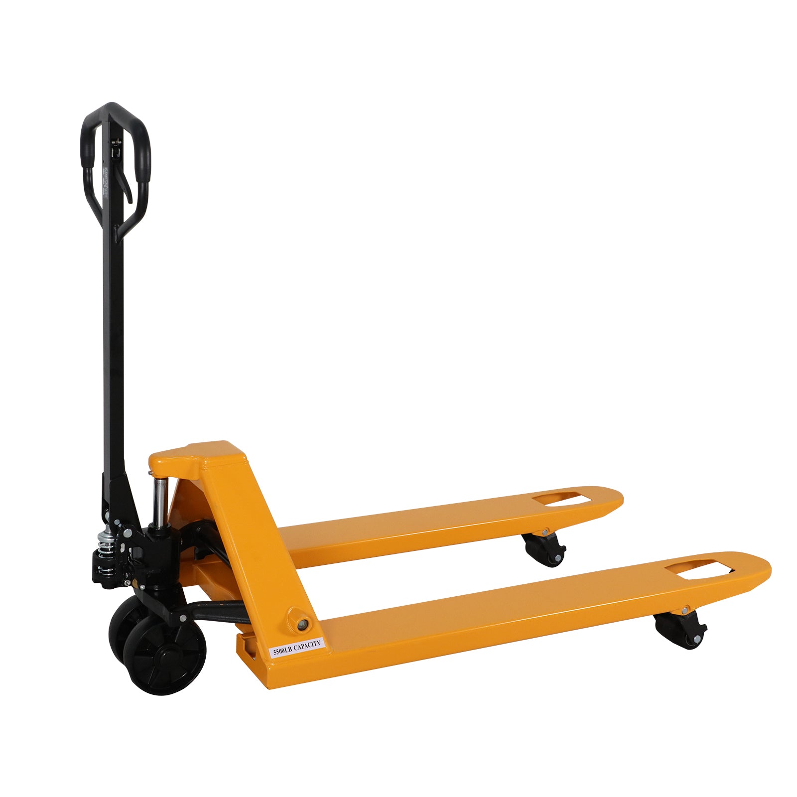 Hand Pallet Jack| 5500 lb| 48"x27" Forks| PU or Nylon Wheels