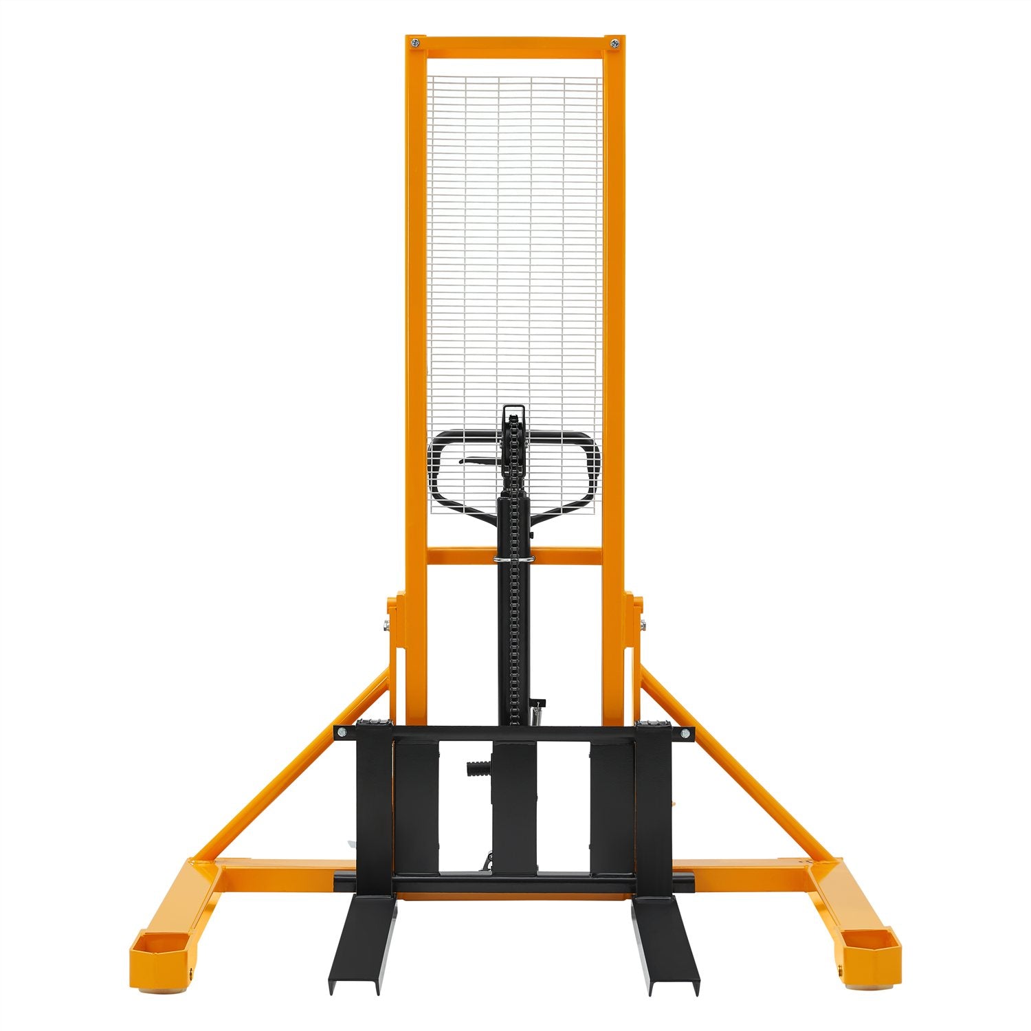 Manual Straddle Stacker| 1100 lb or 2200 lb| 63" Lifting Height| Adjustable Forks