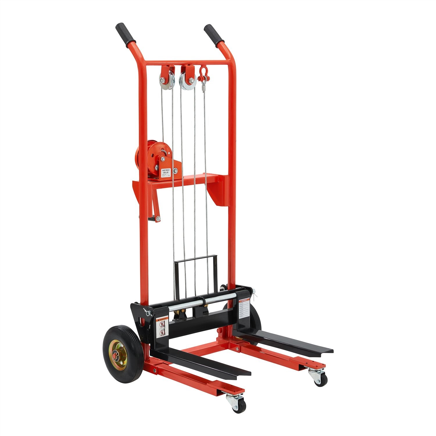 Manual Stacker| 440 lb| 33.7" Lifting Height| Fixed Legs| Apollolift A-7003