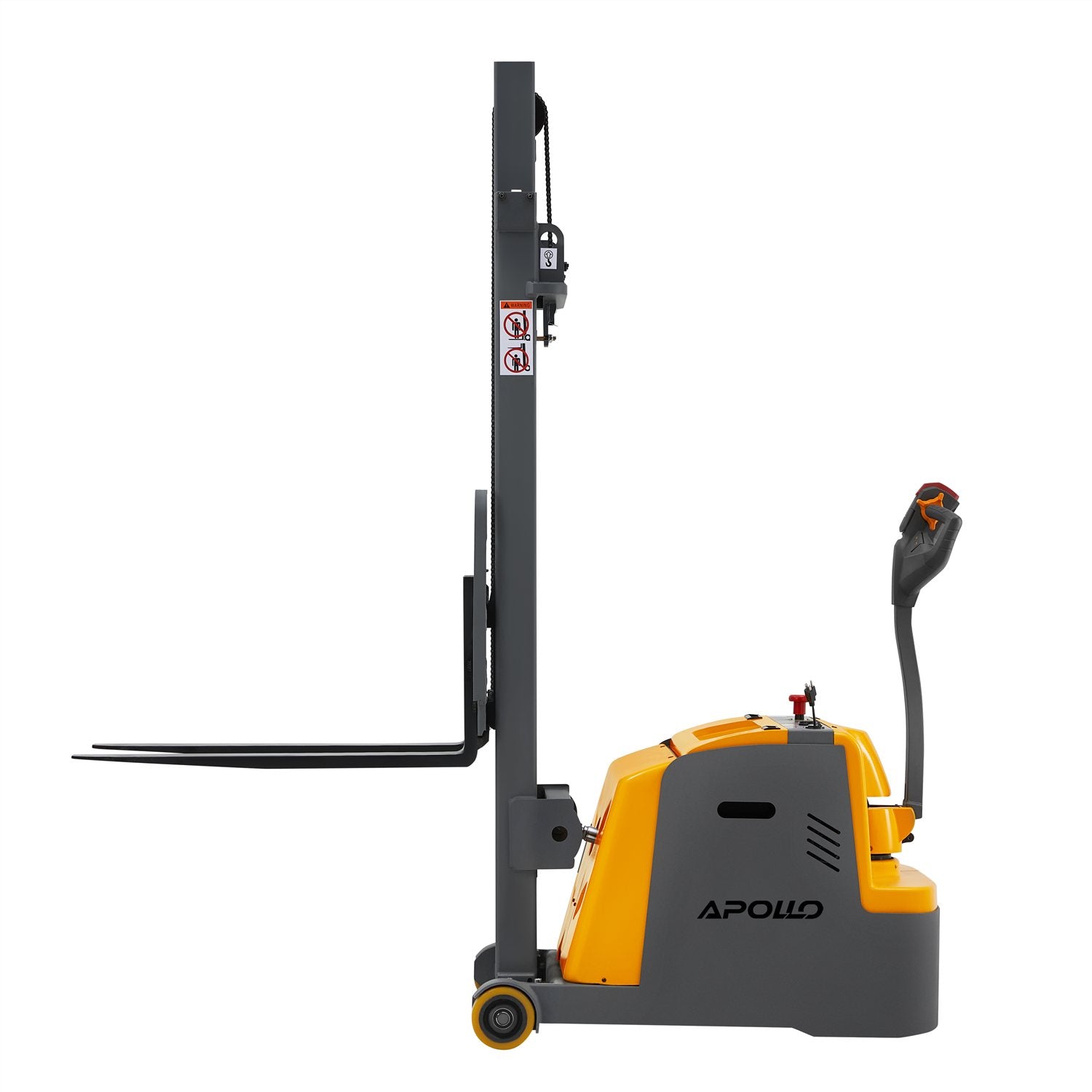 Counterbalanced Electric Stacker| 1200 lb| 118" Lifting Height| Apollolift A-3031