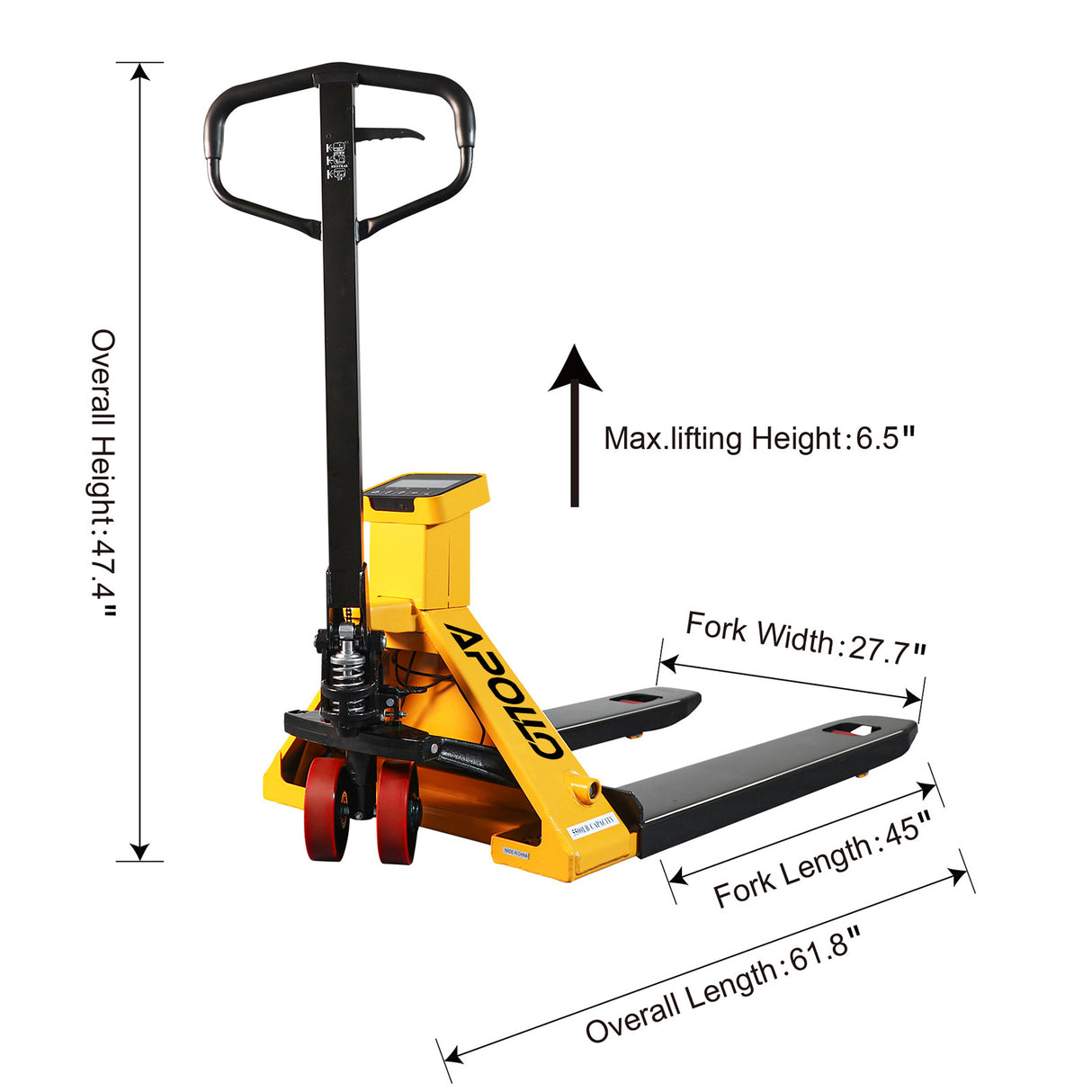 Manual Pallet Jack with Digital Scale A-1035