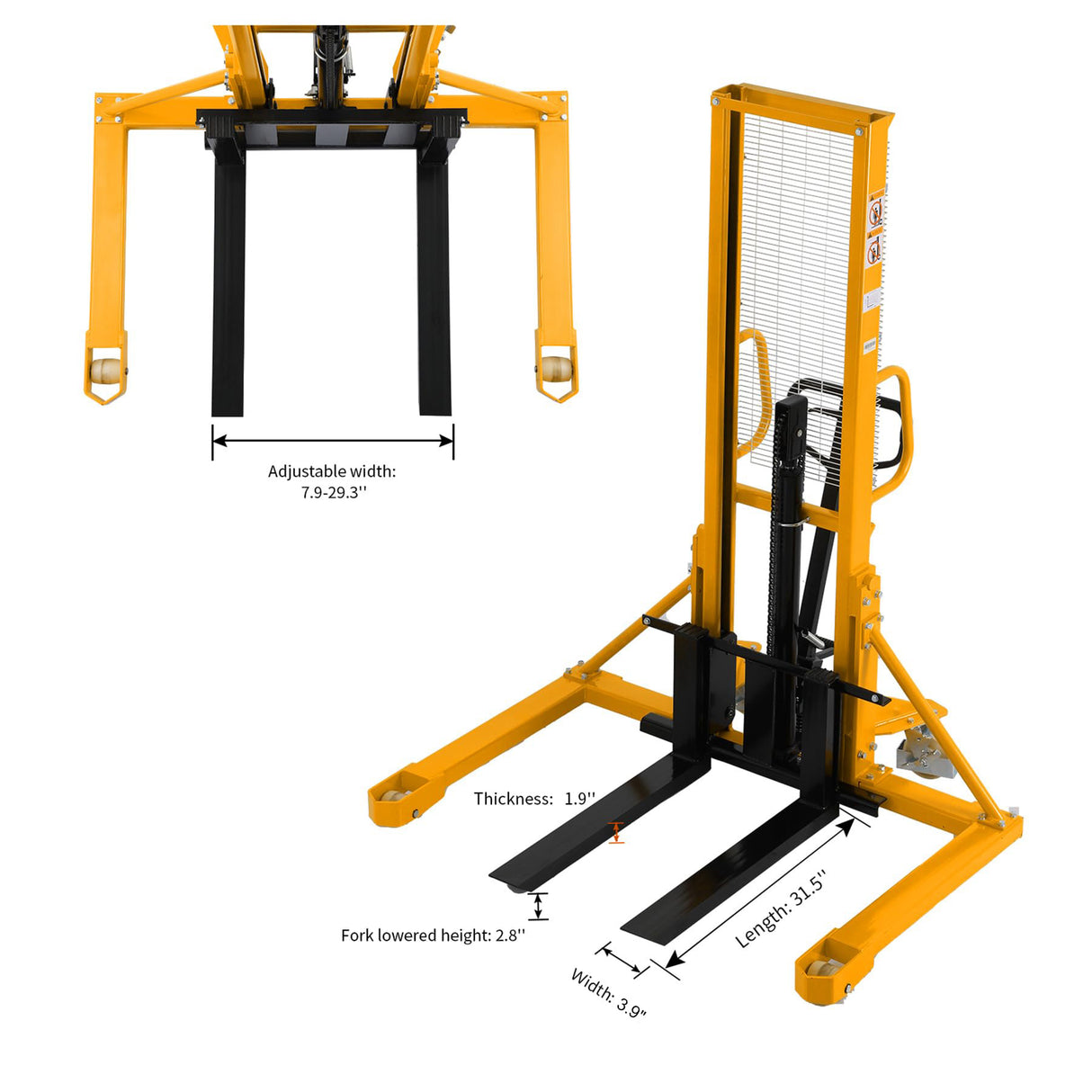 Manual Straddle-Leg Stacker