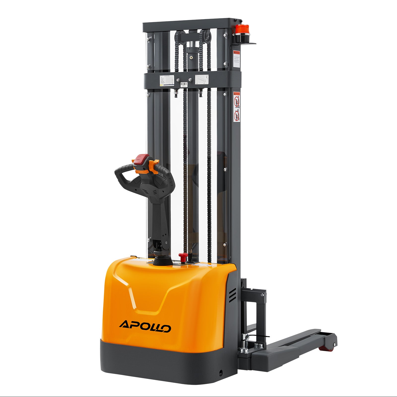 Full Electric Straddle Stacker| 3300 lb| 98" or 138" Lifting Height