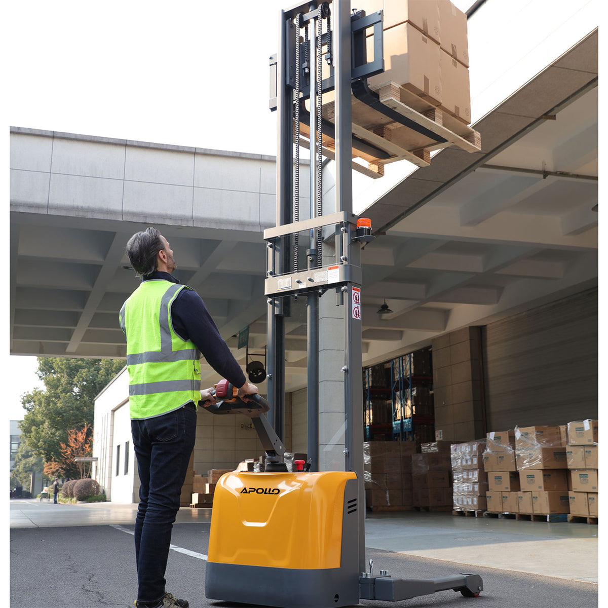 Full Electric Straddle Stacker A-3047