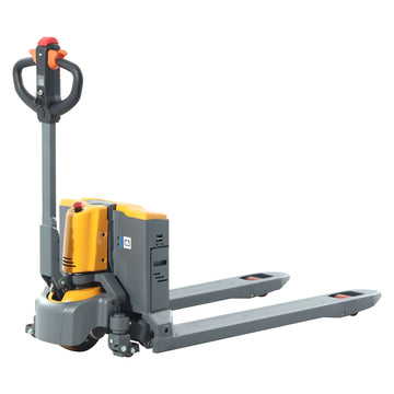 Li-ion Powered Pallet Truck| 3300 lb| Lowered Ht. 3 in| Fork Size 48 x 27"| Wt. 290 lb| 24V/20AH| Apollo Forklift A-1037