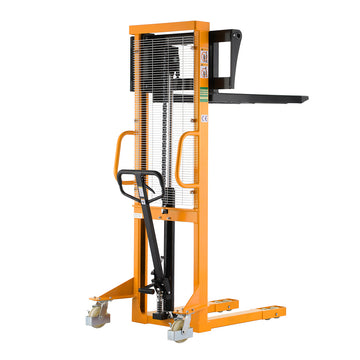 Manual Stacker| 1100-2200 lb| 63" Lifting Height| Fixed Legs