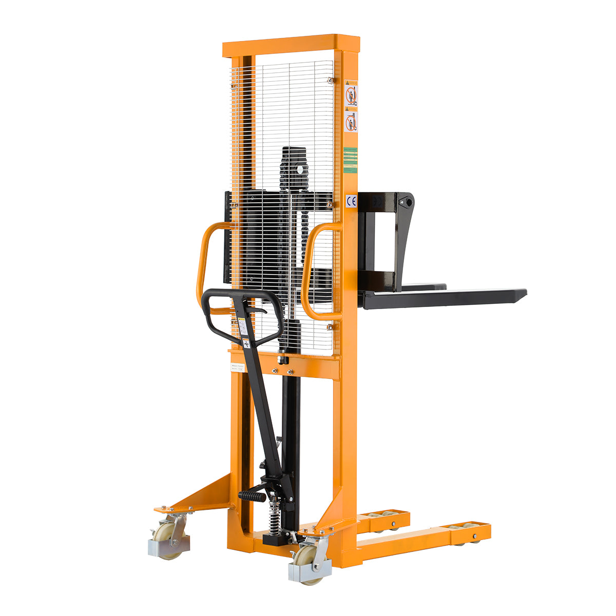 Manual Stacker| 1100-2200 lb| 63" Lifting Height| Fixed Legs