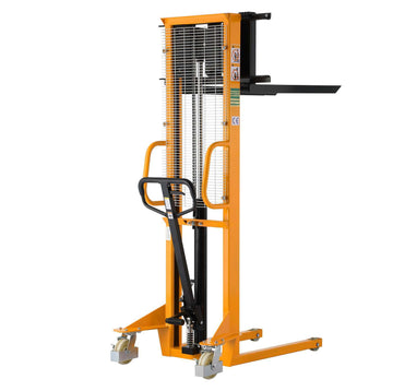 Manual Stacker| 1100-2200 lb| 63" Lifting Height| Fixed Legs