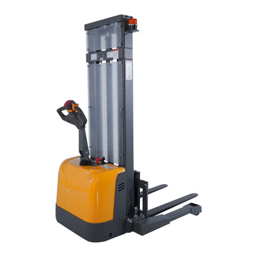 Full Electric Straddle Stacker| 3300 lb| 98"-130" Lifting Height