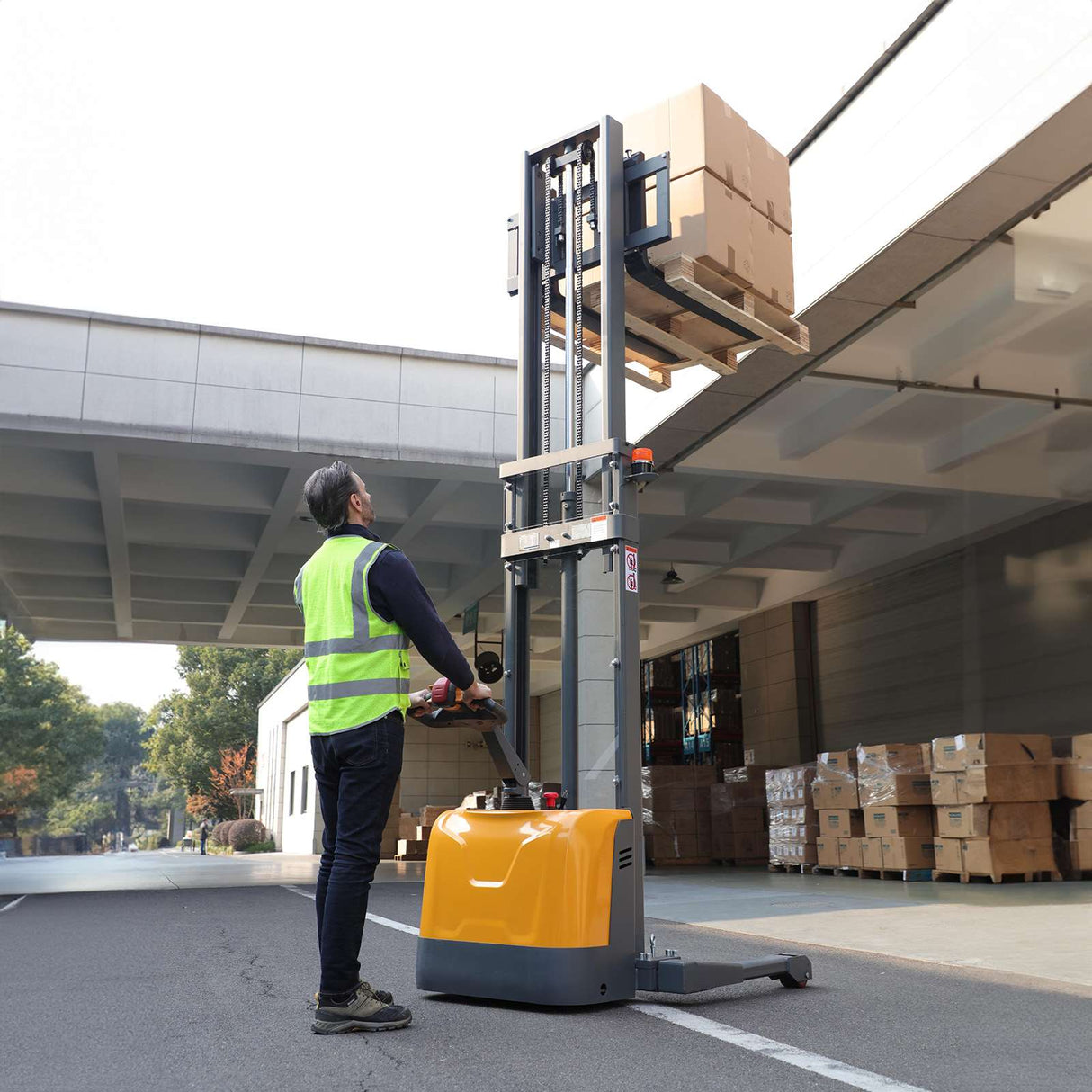 Full Electric Straddle Stacker A-3047