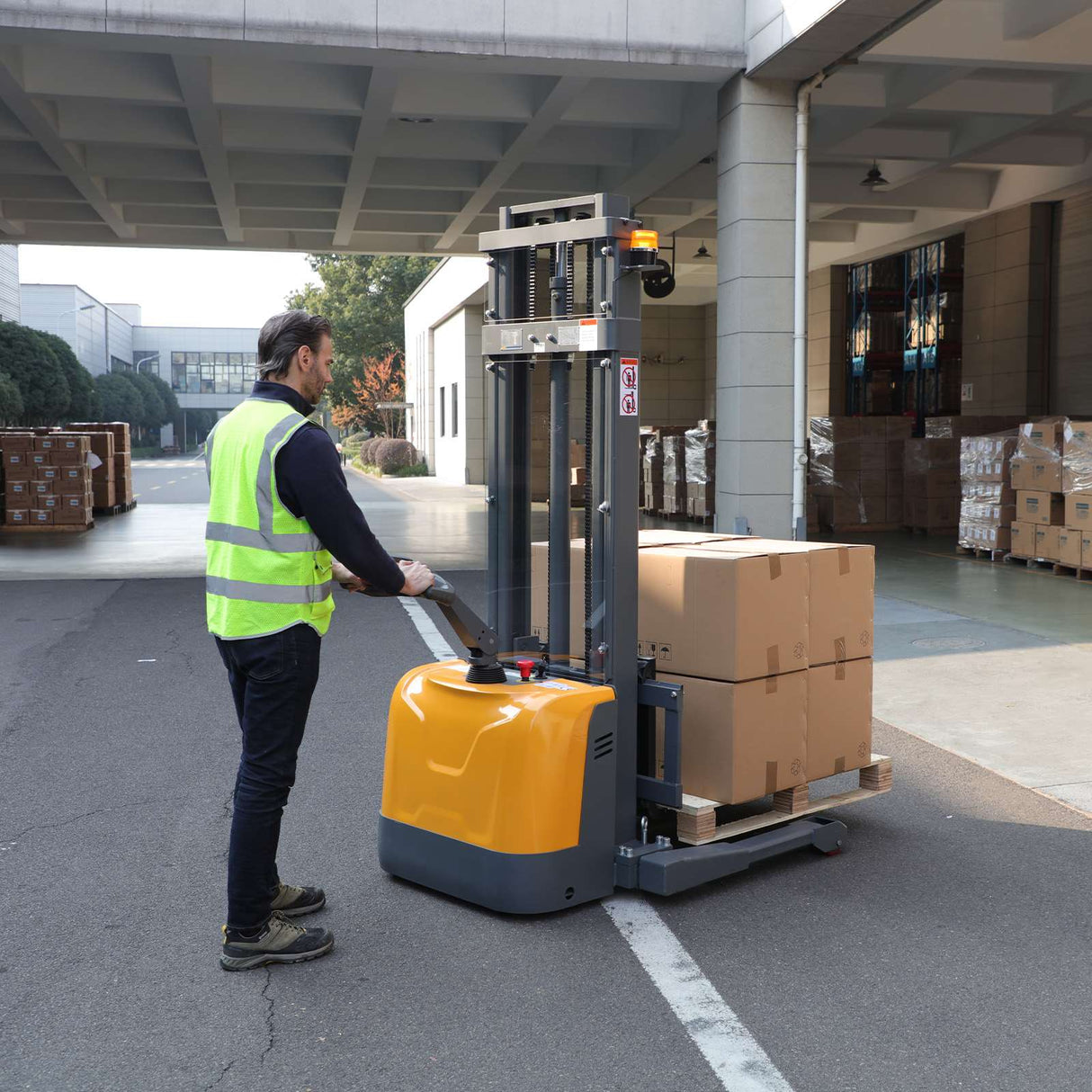 Full Electric Straddle Stacker A-3049