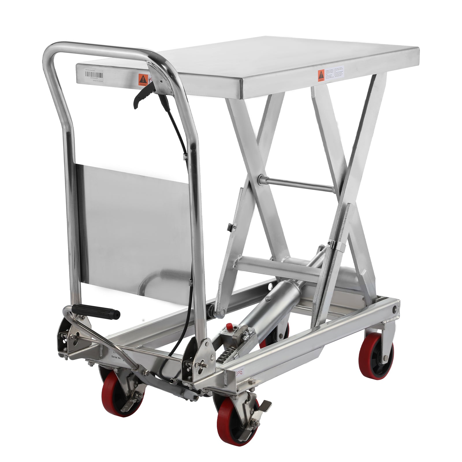 Stainless Steel Single Scissor Lift Table| 1100 lb| 35.4" Lifting Height| Apollolift A-2004