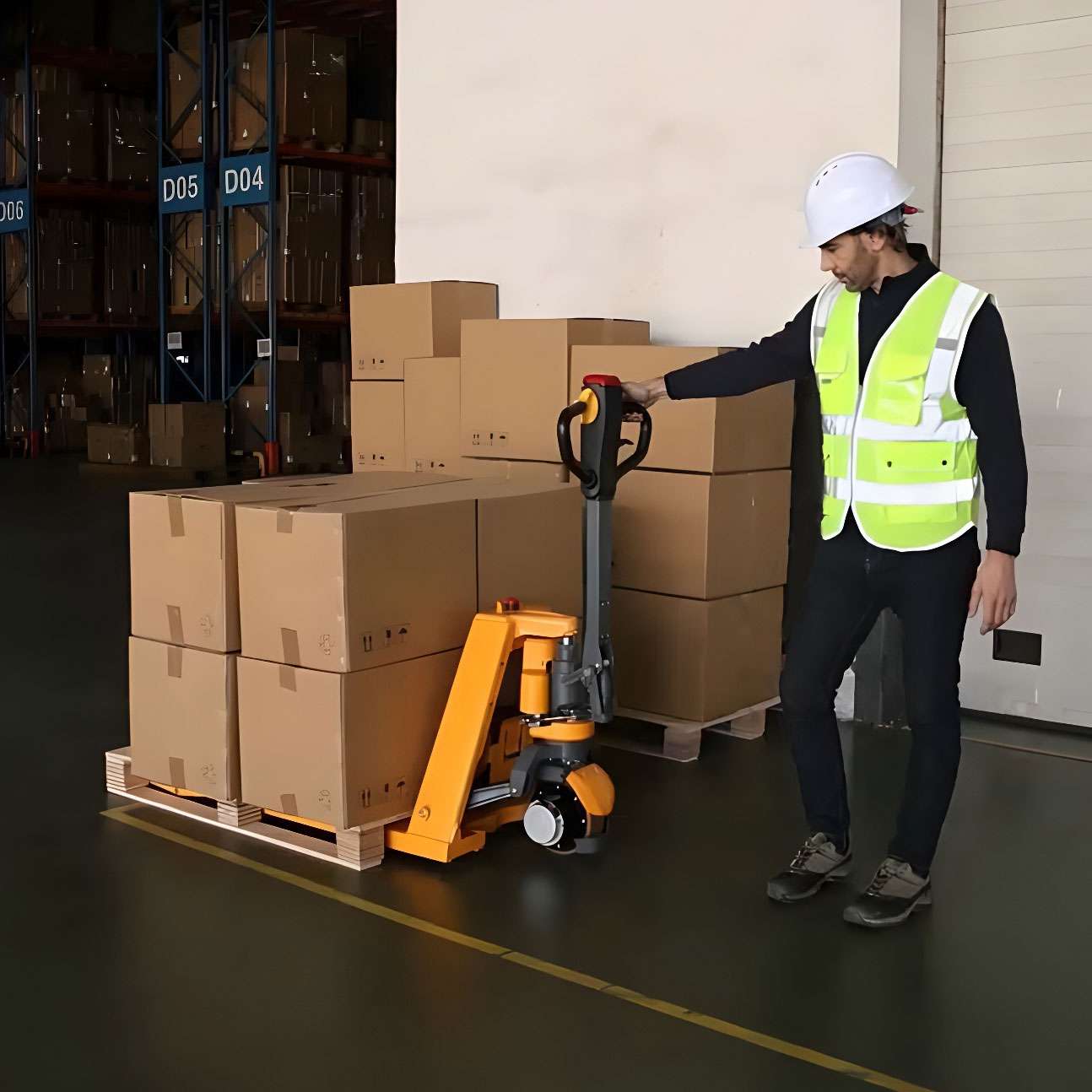 Li-ion Powered Pallet Truck| 3300 lb| 48"x27" Forks| Apollolift A-1034