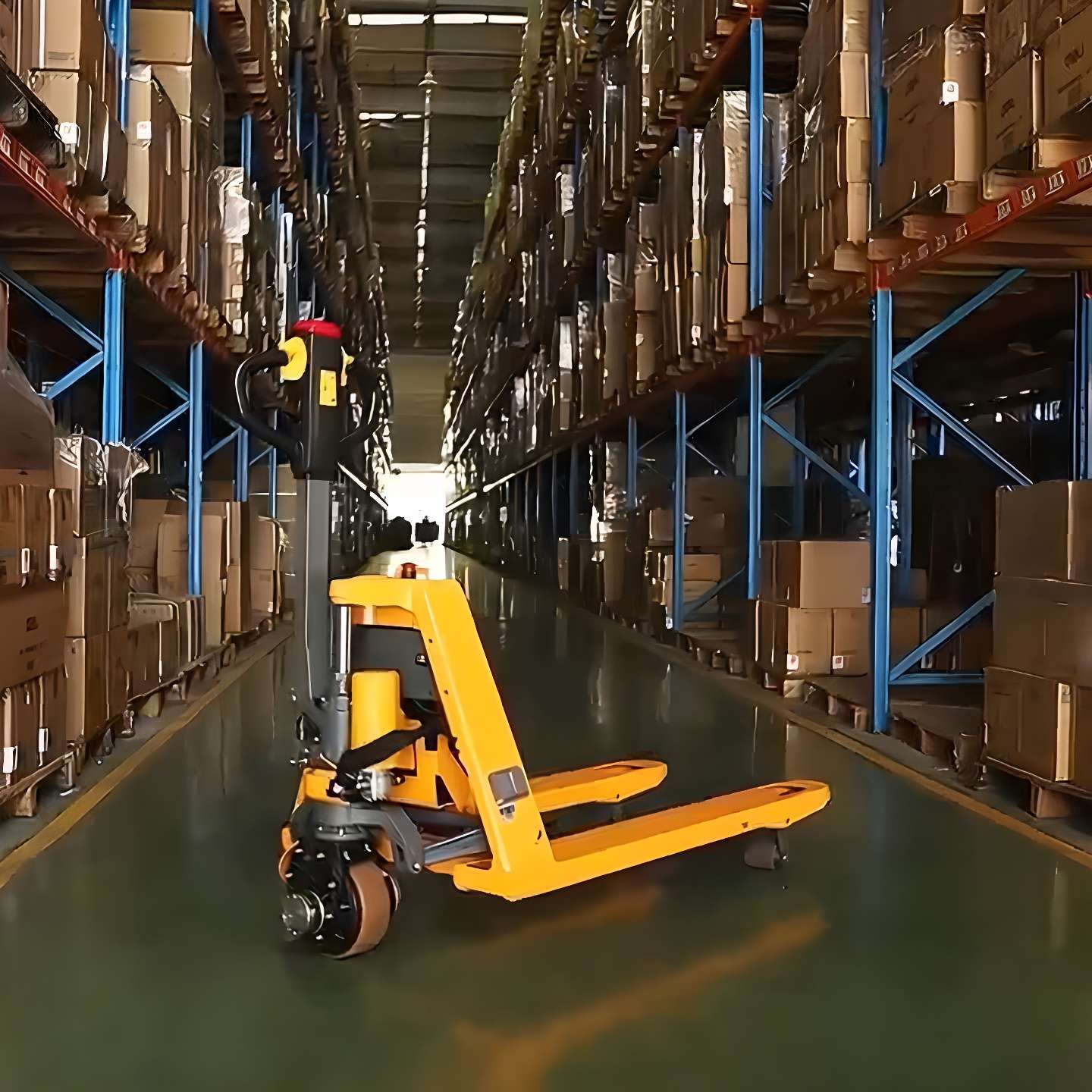 Li-ion Powered Pallet Truck| 3300 lb| 48"x27" Forks| Apollolift A-1034