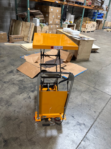 Used Double Scissor Lift Table 330 lbs 43.3" Lifting Height (Only Pick-Up)