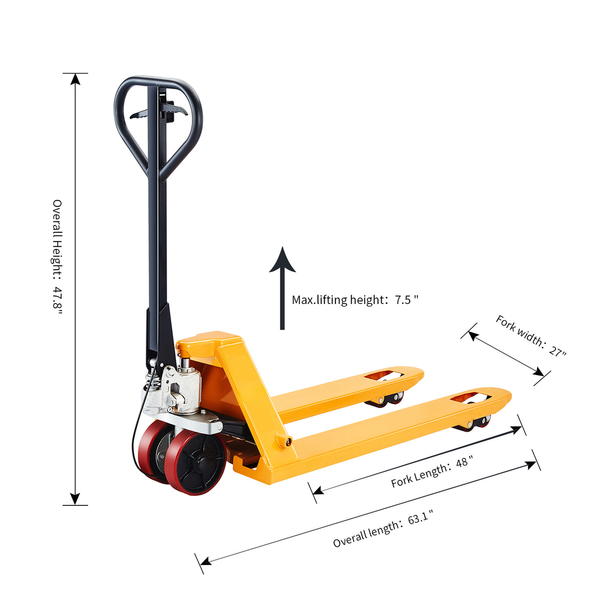 Hand Pallet Jack With Brake System| A-1011