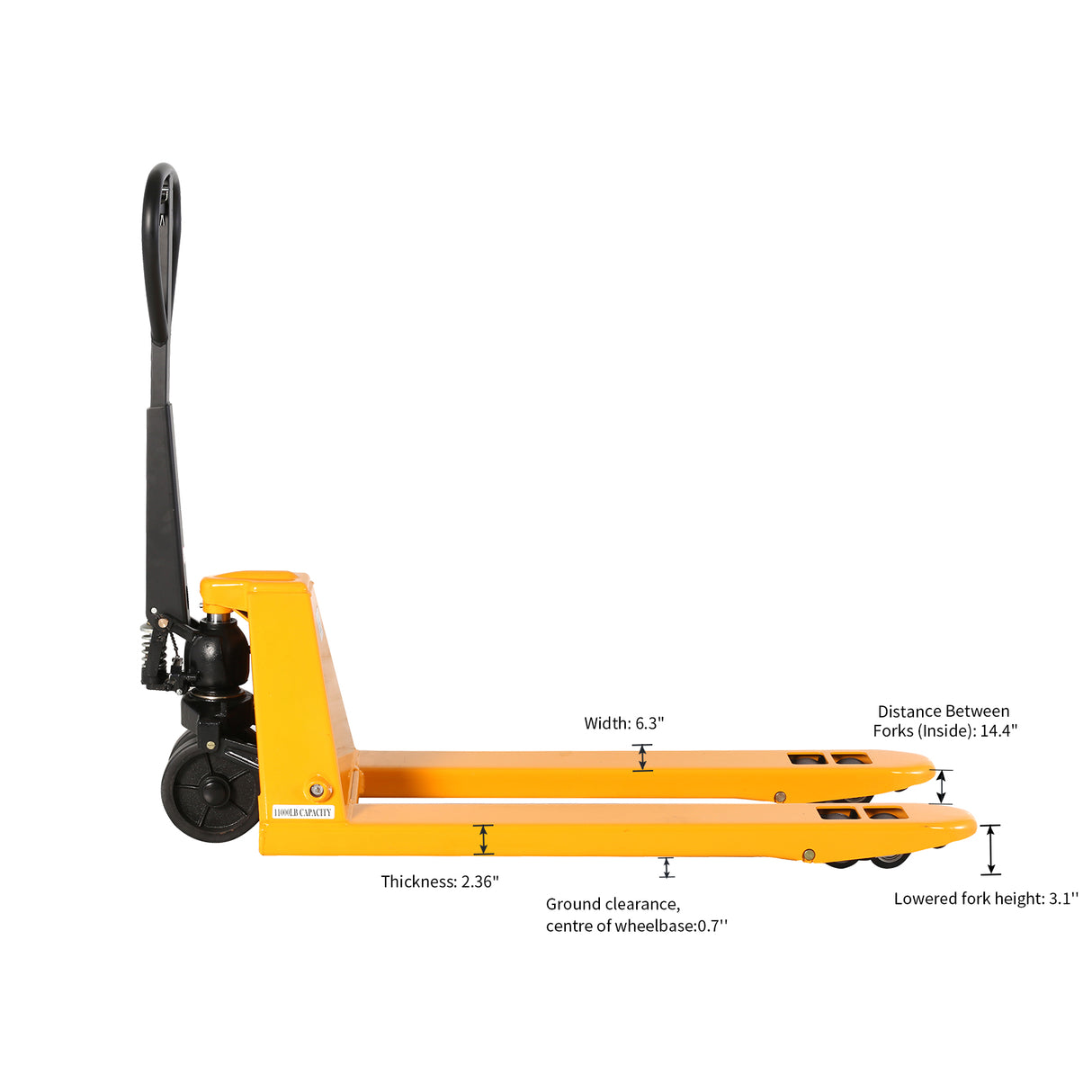 Heavy Duty Hand Pallet Jack| 11000 lb| 48"x27" Forks| Apollolift A-1013