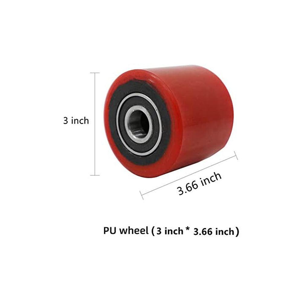 3"x3.66"|0.78" inch ID Bearings|Pallet Jack-Truck Polyurethane Load Wheel - APOLLOLIFT (6814961205416)