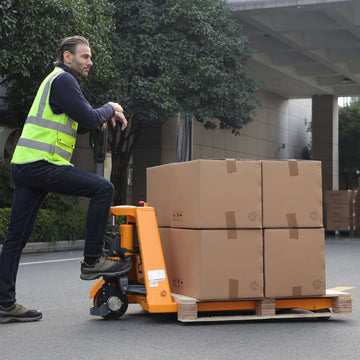 Li-ion Powered Pallet Truck| 3300 lb| Lowered Ht. 3 in| Fork Size 48 x 27