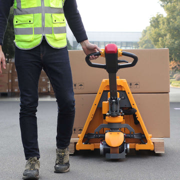 Li-ion Powered Pallet Truck| 3300 lb| Lowered Ht. 3 in| Fork Size 48 x 27