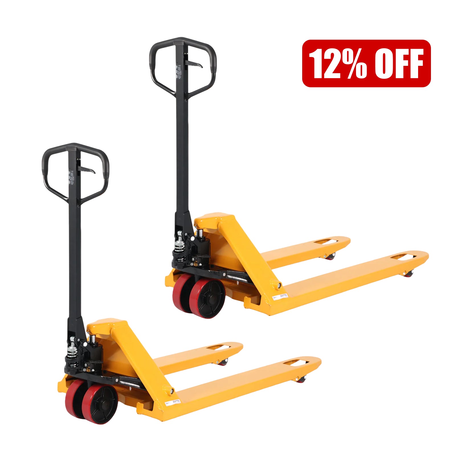 Hydraulic Pallet Jack| 6600 lb or 7700 lb| 48"x27" Forks| Bulk Free Delivery