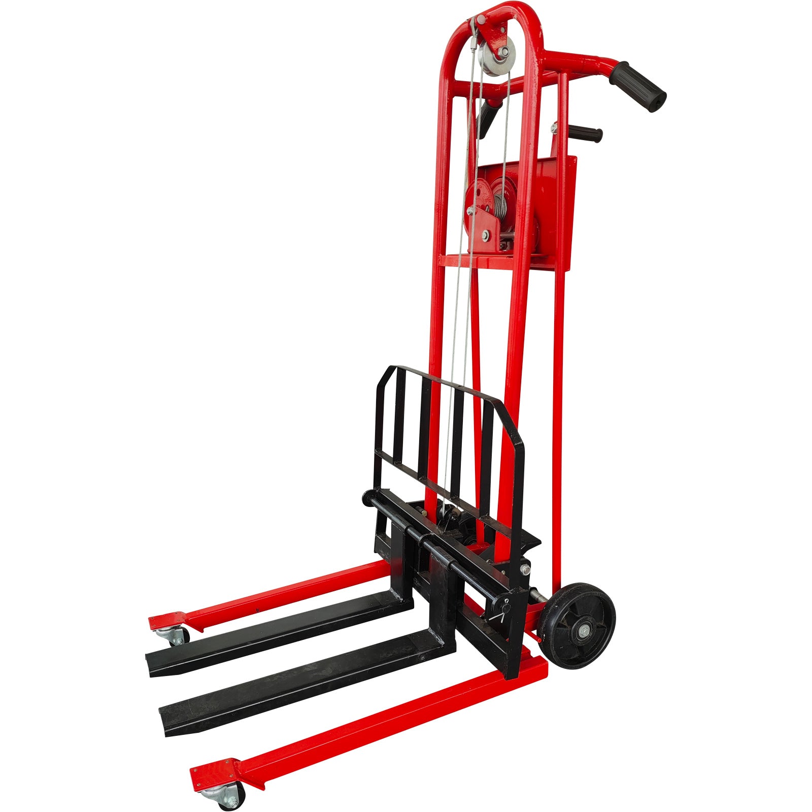 Mini Hydraulic Stacker Truck| 500 lb| 41.4" Lifting Height| Fixed Legs| Apollolift A-7006