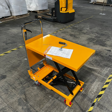 Used Single Scissor Lift Table 330 lbs 29.1