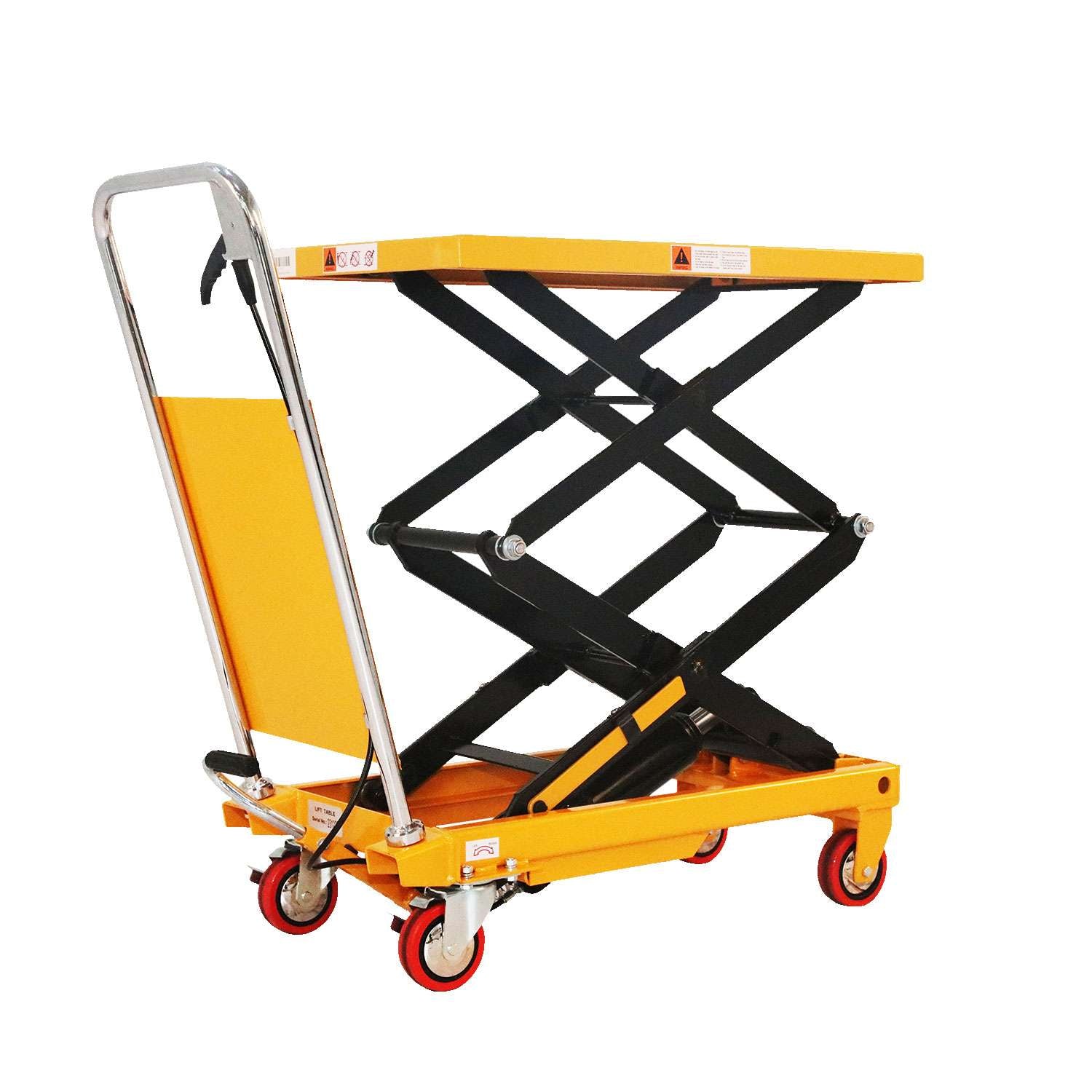 Double Scissor Lift Table| 330 lb| 43" Lifting Height| A-2003
