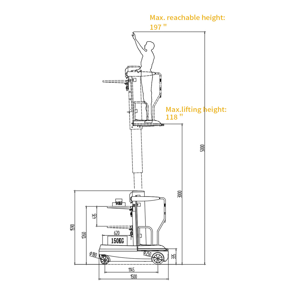 Electric Mini Order Picker A-5001