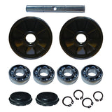 Black Nylon Wheel Set (180*50) for A-1006(NYLON)/A-1007(NYLON)