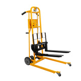 Mini Hydraulic Stacker Truck| 500 lb| 41.4" Lifting Height| Fixed Legs| Apollolift A-7006
