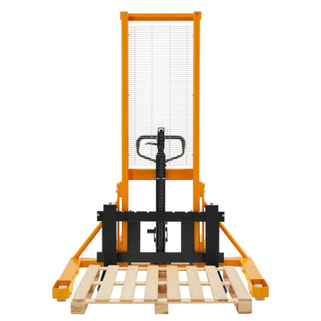 Manual Straddle Stackers| 1100 lb or 2200 lb| 63" Lifting Height| Adjustable Forks