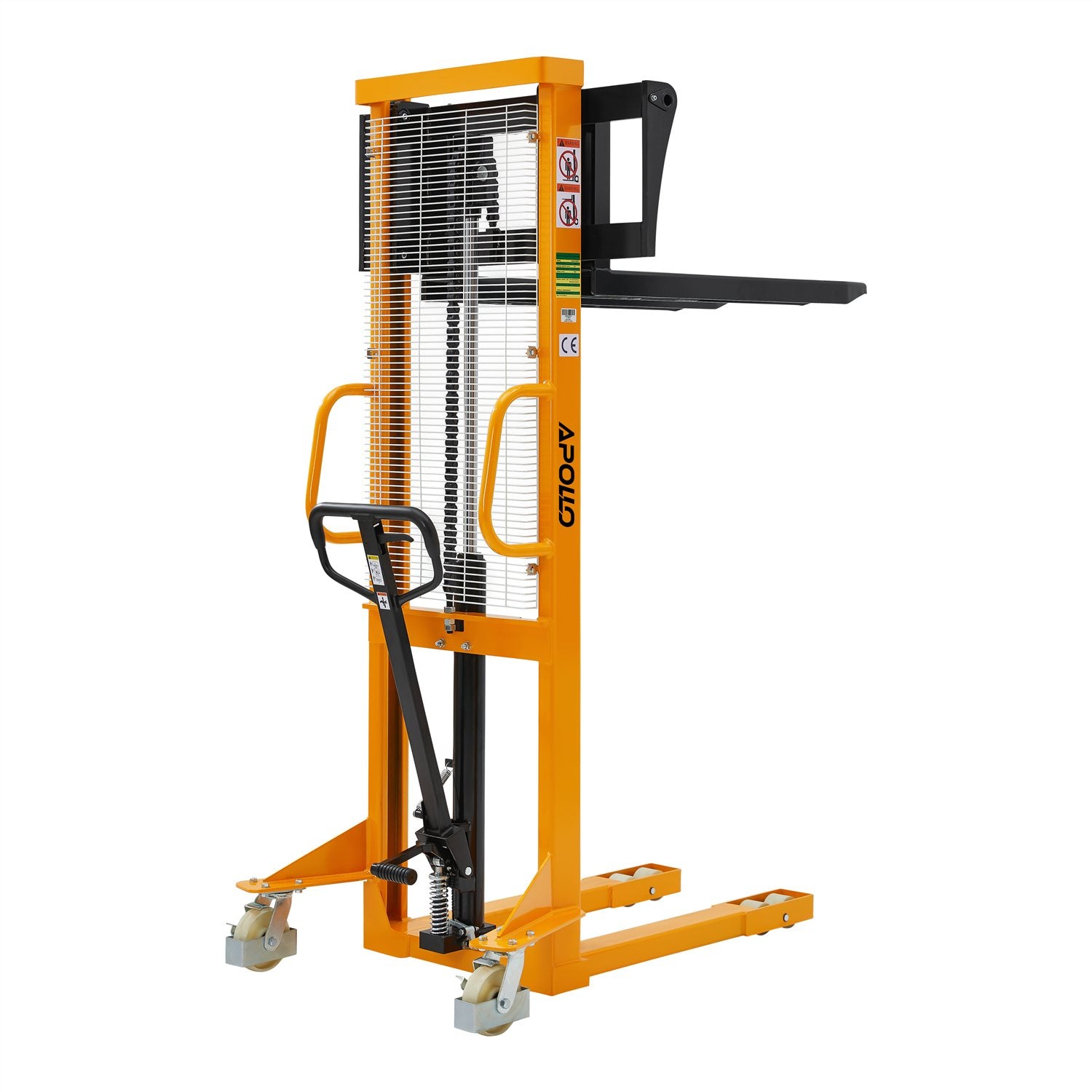 Manual Stacker| 1100 lb or 2200 lb| 63" Lifting Height| Fixed Legs