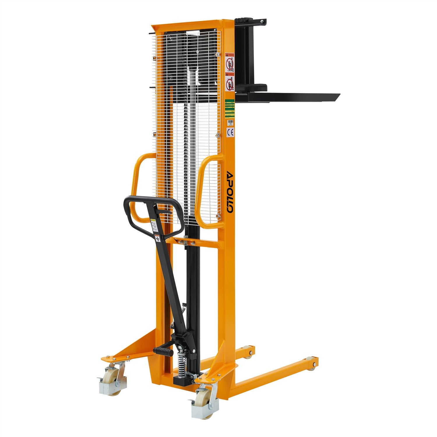 Manual Stacker| 1100 lb or 2200 lb| 63" Lifting Height| Fixed Legs