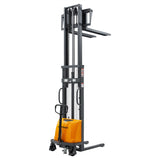 Semi-Electric Stacker| 3300 lbs.| 118" Lifting Height| Fixed-Leg| A-3016