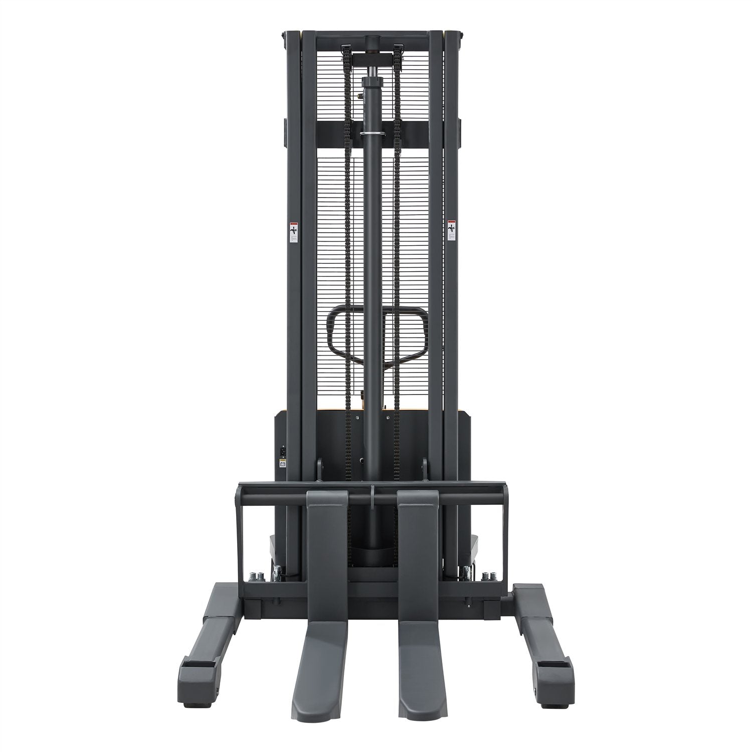 Semi-Electric Straddle Stacker| 3300 lb| 98" or 118" Lifting Height| Adjustable Forks