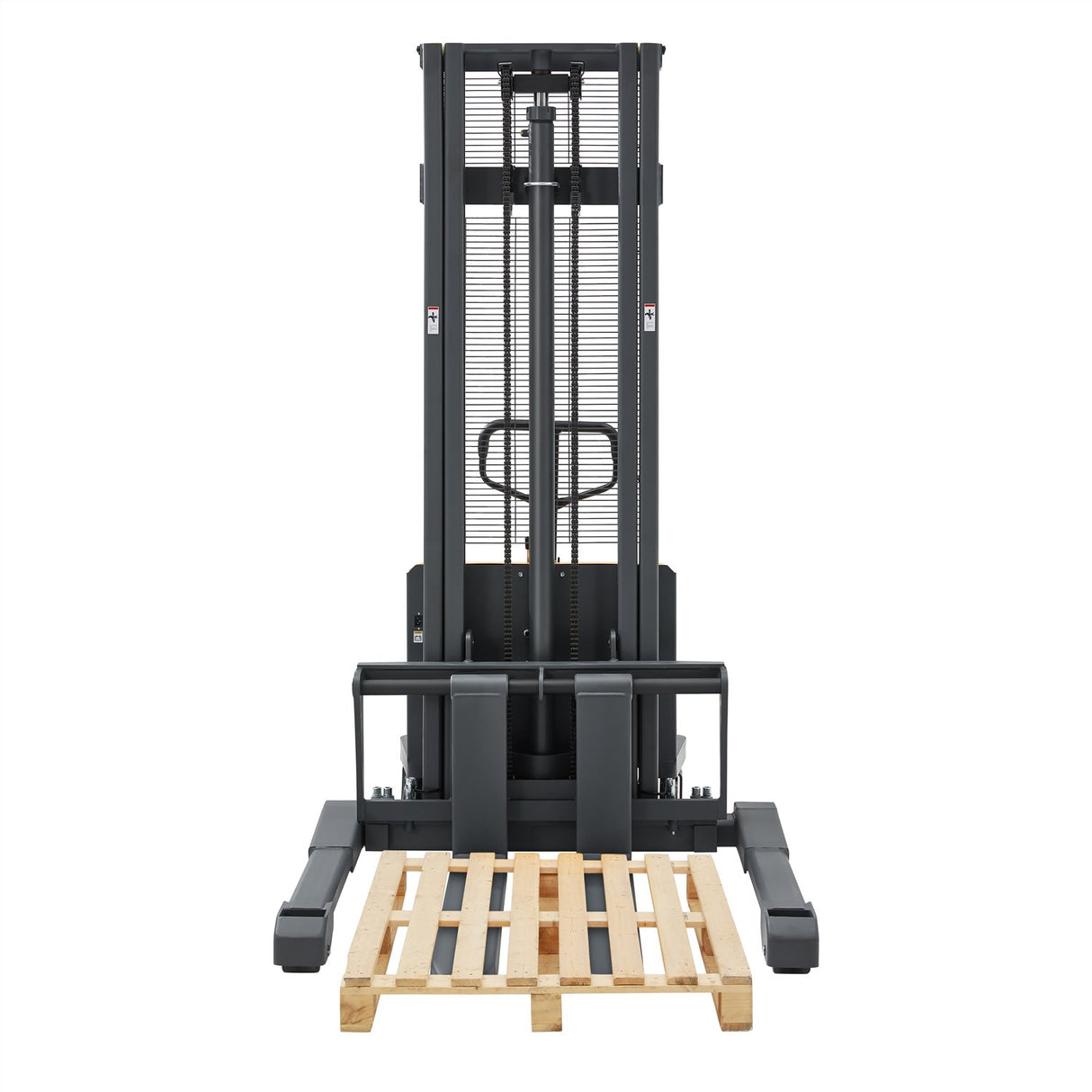 Semi-Electric Straddle Stacker| 3300 lbs.| 98" or 118" Lifting Height| Straddle- Leg| 12V/100AH